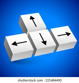 3d Keyboard cursor graphics