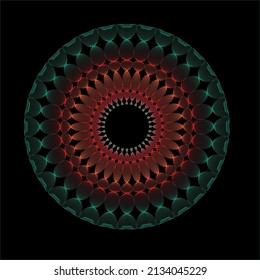 3D lace pattern, Mandala Design vector. Best Suited for ethnic wallpapers, sacred decorations, invitation cards, web designing element, voucher designing,  banners and posters