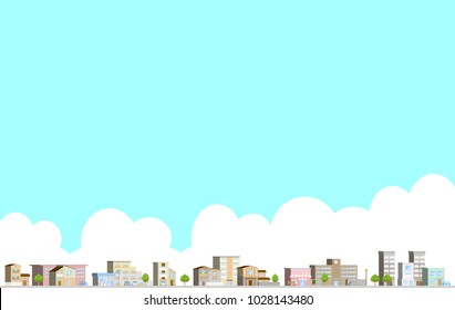 3D landscape of the city