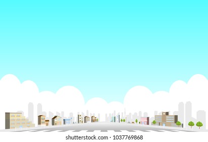3D landscape of the city