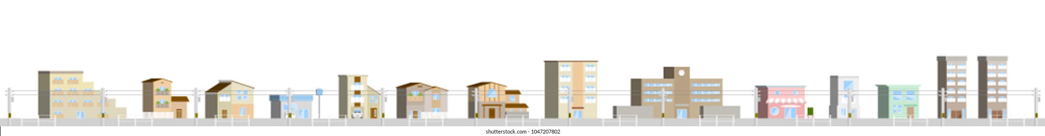 3D landscape of the city