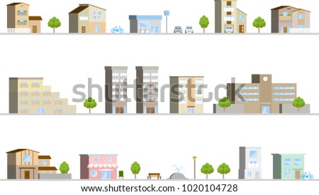 3D landscape of the city