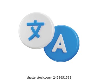 3d Language symbol vector illustration