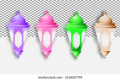 3D lantern collections with 4 color