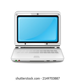 3d laptop icon vector illustration