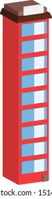 3d large house one window