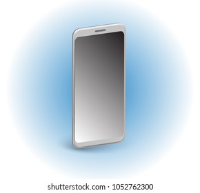 3D latest technology mobile smartphone in vector graphics