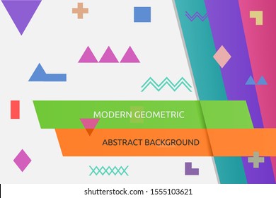 3D  layer geometric random shapes template infographic