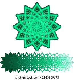 3d Layered Mandala. Eps10 Mandala Multilayer Cut File, 8 layers. Multilayer elements for paper cutting or machine cutting. svg