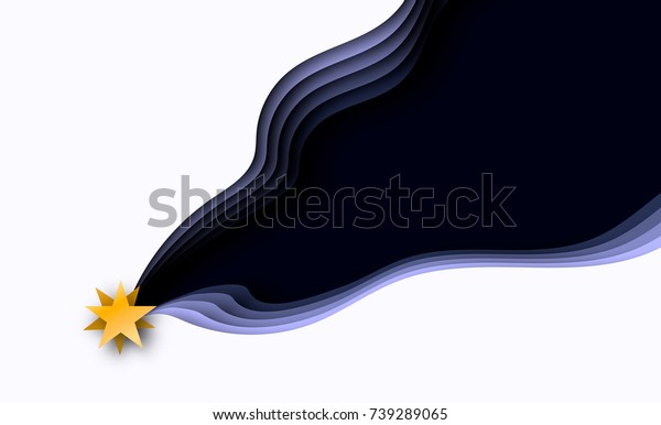 Download 3d Layered Paper Cut Illustration Shooting Stock Vector Royalty Free 739289065