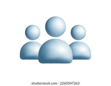 3d leadership Bunch of people user social network icon team. Vector mesh illustration. Concept of businessmen or people with leader.