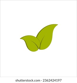 3d leaf icon vector illustration