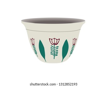 3D Lebanese, Turkish Coffee Cup Green - Illustration Icon Isolated 