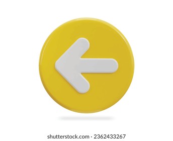 Ilustración de icono de flecha izquierda de 3.ª
