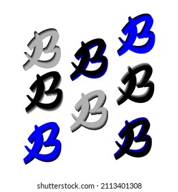 3D letter B logo. Perfect for t-shirts and so on.