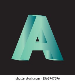 3D Letter of A Design Logo