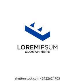 3d letter e logo design graphic template