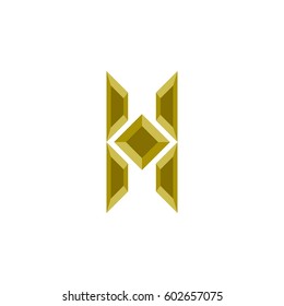 3d letter h logo 