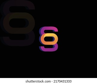  3D SO letter Illustration Design, Logo Design