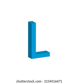 3d Letter L Simple Clip Art Stock Vector (Royalty Free) 2154516471 ...