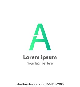 3D A Letter Logo Design Concept.   