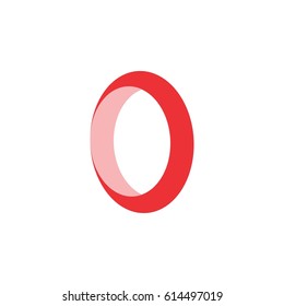 3d letter o logo