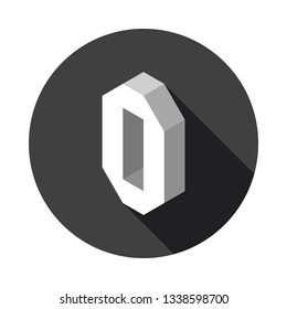3d Letter O logo icon design template element. Vector illustration