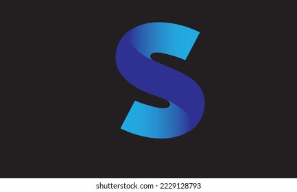 
3D letter S with stylish design