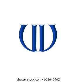 3d letter w logo 