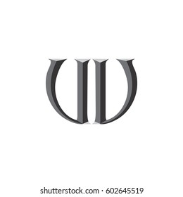 3d letter w logo 