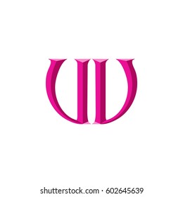 3d letter w logo 