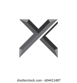 3d letter y and x logo