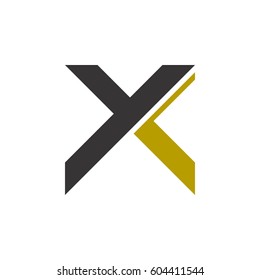 3d letter y and x logo