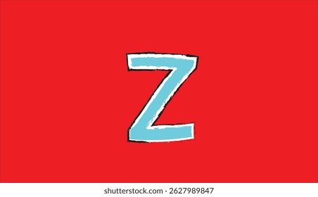 3D letter Z logo in blue