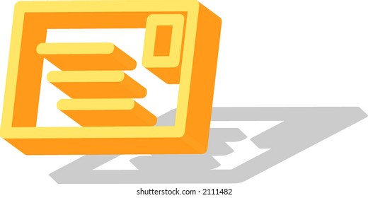 3d letter/email icon