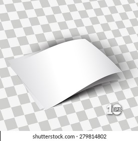 `3D Letterhead Mock-up Design isolated on white 