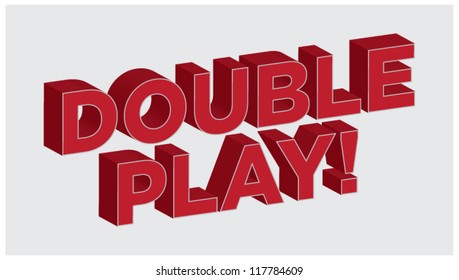 3D Lettering Double Play