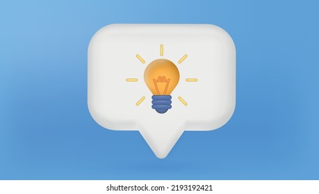 3d light bulb vector render for finance, investment, light bulb like idea make earning with illustration concept