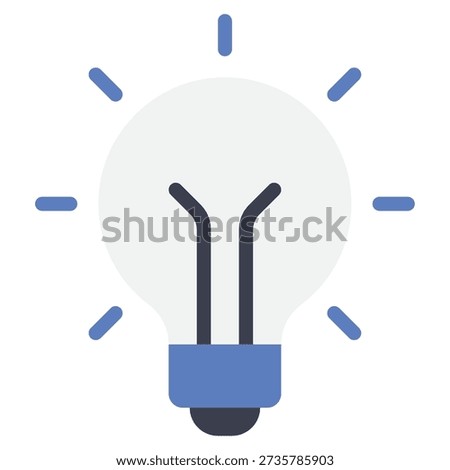 3D light design icon representing illumination and brightness.