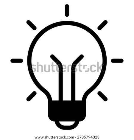 3D light design icon representing illumination and brightness.