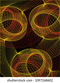 3D line background