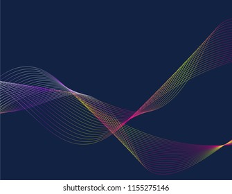 3D line background