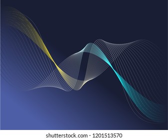 3D line background