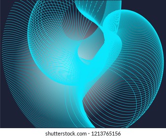 3D line background