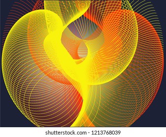 3D line background