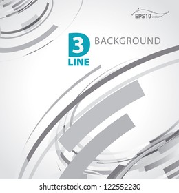 3d line background vector