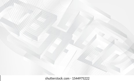 3D and line background with white color.
Simple,digital and modern background with smooth gradient whte color effect.