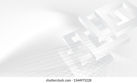 3D and line background with white color.
Simple,digital and modern background with smooth gradient whte color effect.