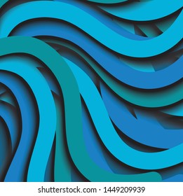3d line design background  templates for cover poster, banners, flayers, blue color