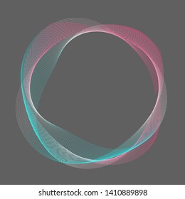 3D line frame bright background
